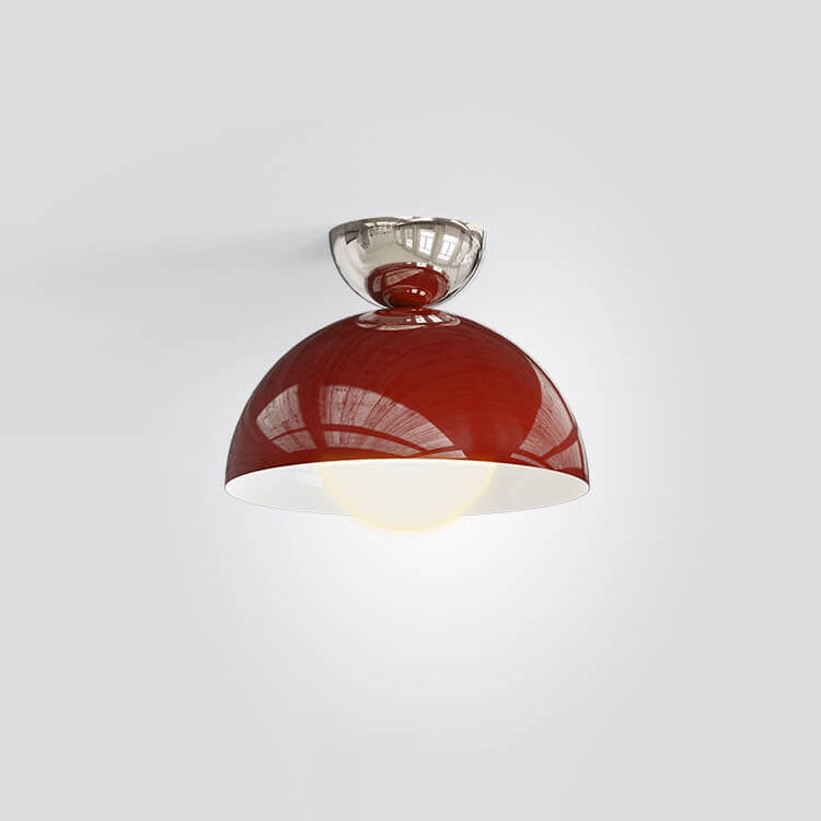 Éclairage encastré semi-circulaire moderne et simple en fer forgé à 1 lumière 
