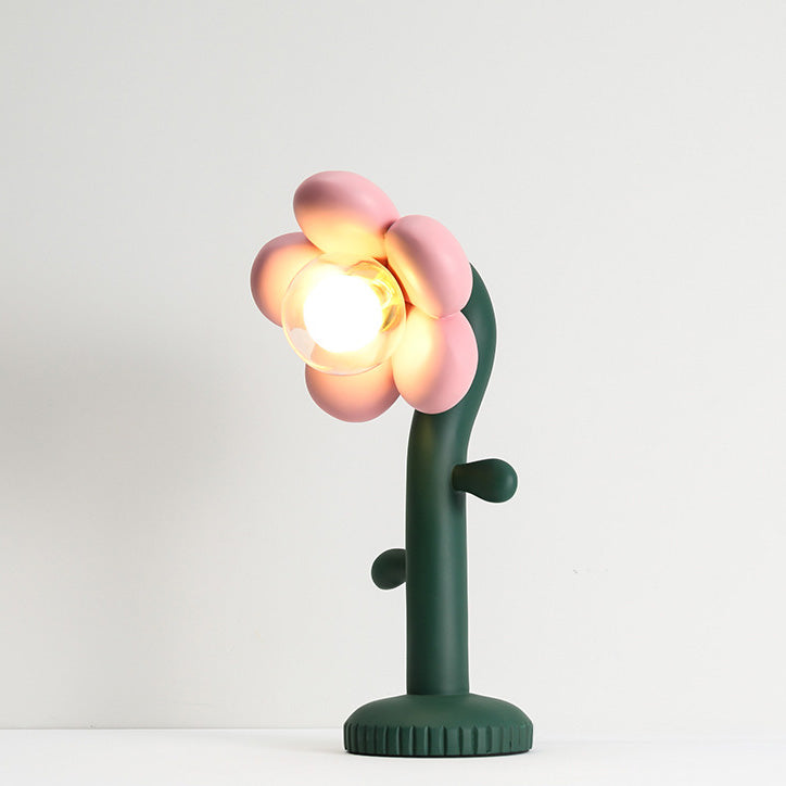 Nordic Creative Floral Greenery 1-Light Table Lamp