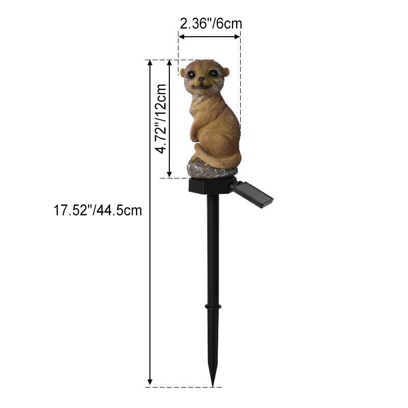 Contemporary Creative Solar Outdoor Sloth Design LED PP Resin Garden Lawn Ground Insert Landscape Light