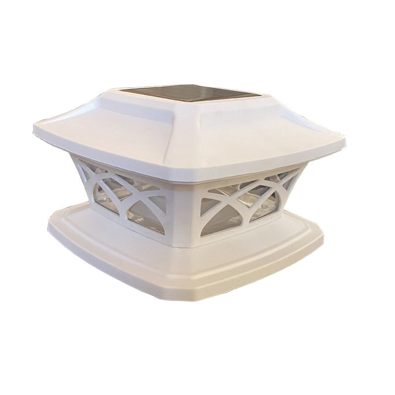 Contemporary Scandinavian Solar Waterproof Square PP LED Outdoor Light For Garden