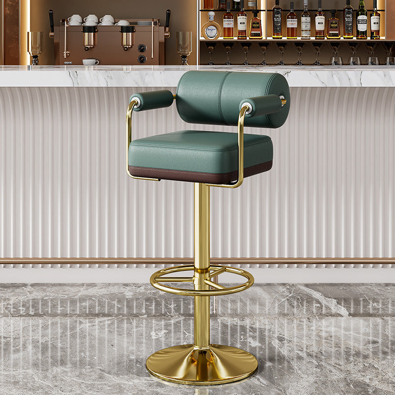 Tabouret de bar cylindrique carré en alliage d&
