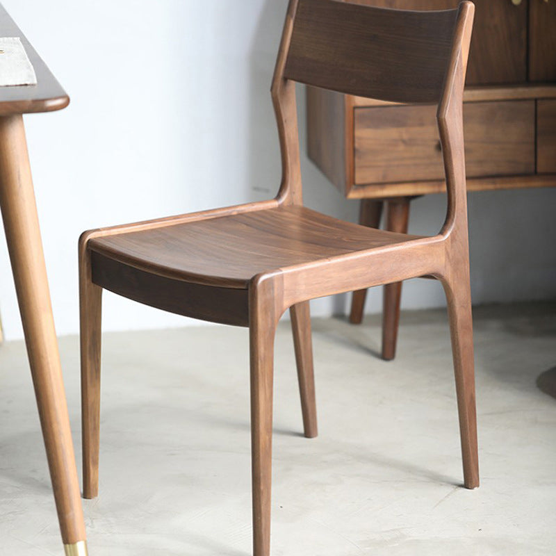 Silla de Comedor de Cuero con Tela de Madera Cuadrada Tradicional China Cuatro Patas Respaldo Para Comedor 