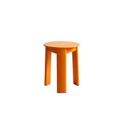Tabouret bas en plastique ABS à base triangulaire rectangulaire ronde créative contemporaine pour salon 