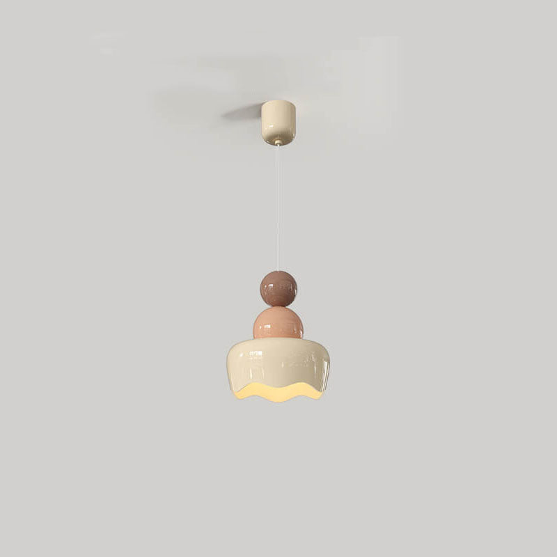 Moderner Macaron-Globus Vollspektrum 1-Licht Pendelleuchte 