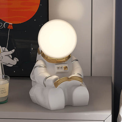 Childlike Creative Astronaut Balloon Resin LED USB Table Lamp
