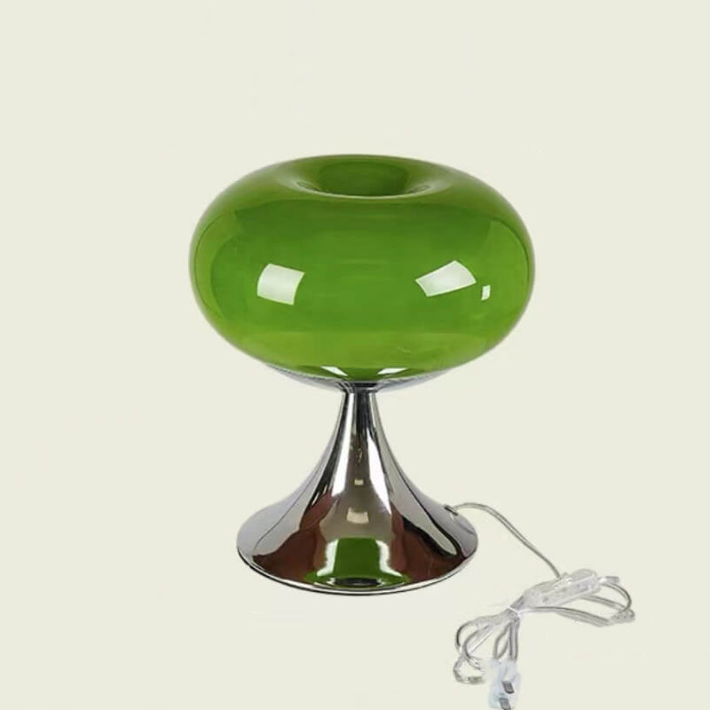 Modern Nordic Minimalist Stainless steel Iron Glass Shade LED Table Lamp