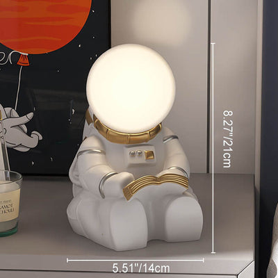 Childlike Creative Astronaut Balloon Resin LED USB Table Lamp
