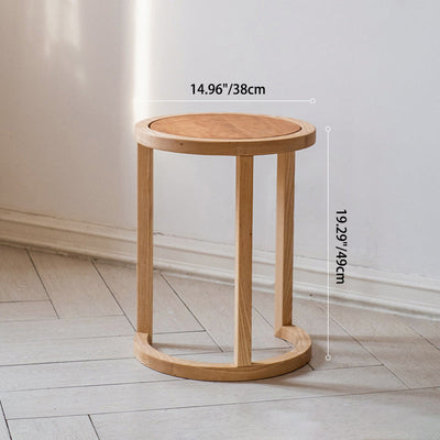 Moderne Einfachheit Runder Dreieckiger Quadratischer Holz-Beistelltisch für das Wohnzimmer 