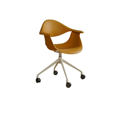 Zeitgenössischer nordischer geometrischer quadratischer PP-Aluminium-Schreibtischstuhl mit Rückenlehne und Armlehne für das Home-Office 