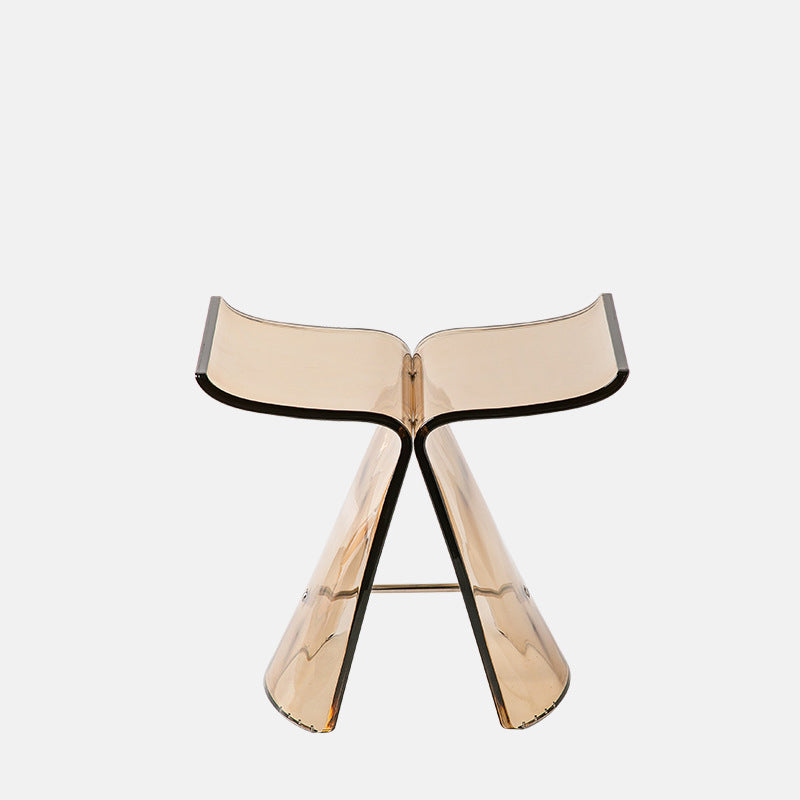 Tabouret de coiffeuse sans dossier en forme de papillon scandinave contemporain pour salon 