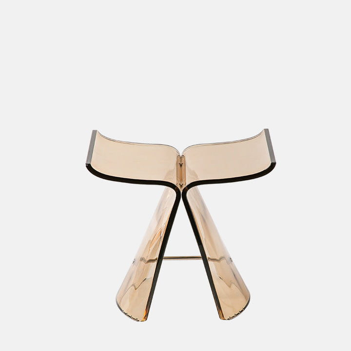 Tabouret de coiffeuse sans dossier en forme de papillon scandinave contemporain pour salon 