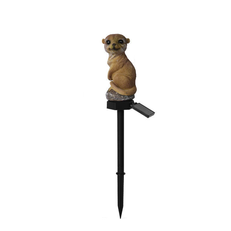 Contemporary Creative Solar Outdoor Sloth Design LED PP Resin Garden Lawn Ground Insert Landscape Light