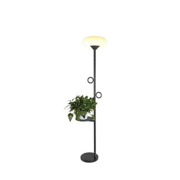 Lámpara de pie para exteriores con tira LED de acero inoxidable de simplicidad moderna solar para patio exterior 