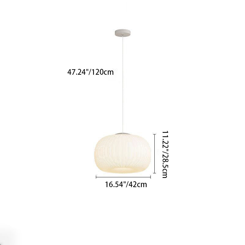 Moderne unbedeutende Kürbis-Hardware PE 4/5 Licht Pendelleuchte für Wohnzimmer 