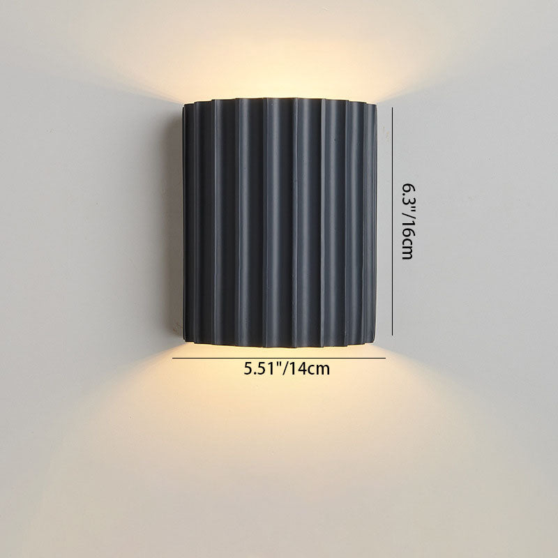 Contemporary Nordic Resin Tiles 2-Light Wall Sconce Lamp For Bedroom