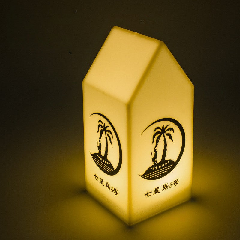 Moderne Art Deco Cabin Hardware PE LED Tischlampe für Esszimmer 