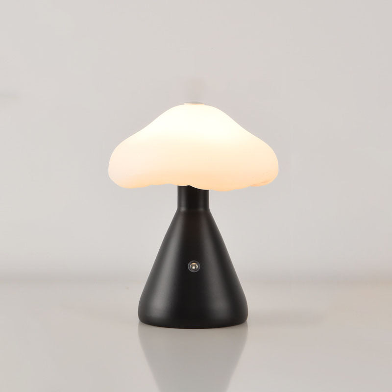 Contemporary Scandinavian Creative Mushroom Cloud Acrylic Hardware Touch LED Table Lamp For Bedroom