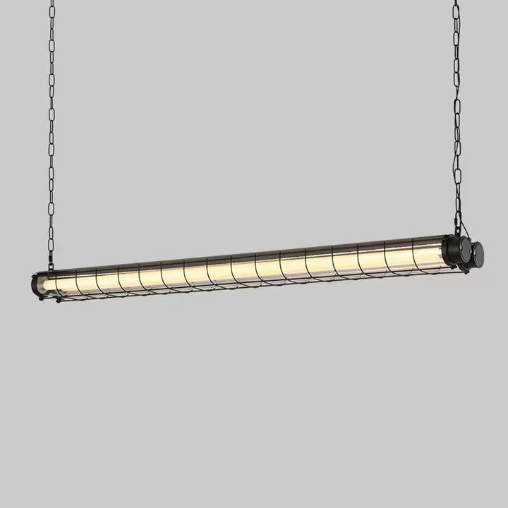 Zeitgenössischer Industrieller Langer Hardware Acryl 1/2 Licht Insel Licht Kronleuchter Für Esszimmer 
