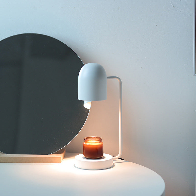 Moderne minimalistische Eisenzylinder 1-Licht Schmelzwachs Tischlampe für Schlafzimmer 