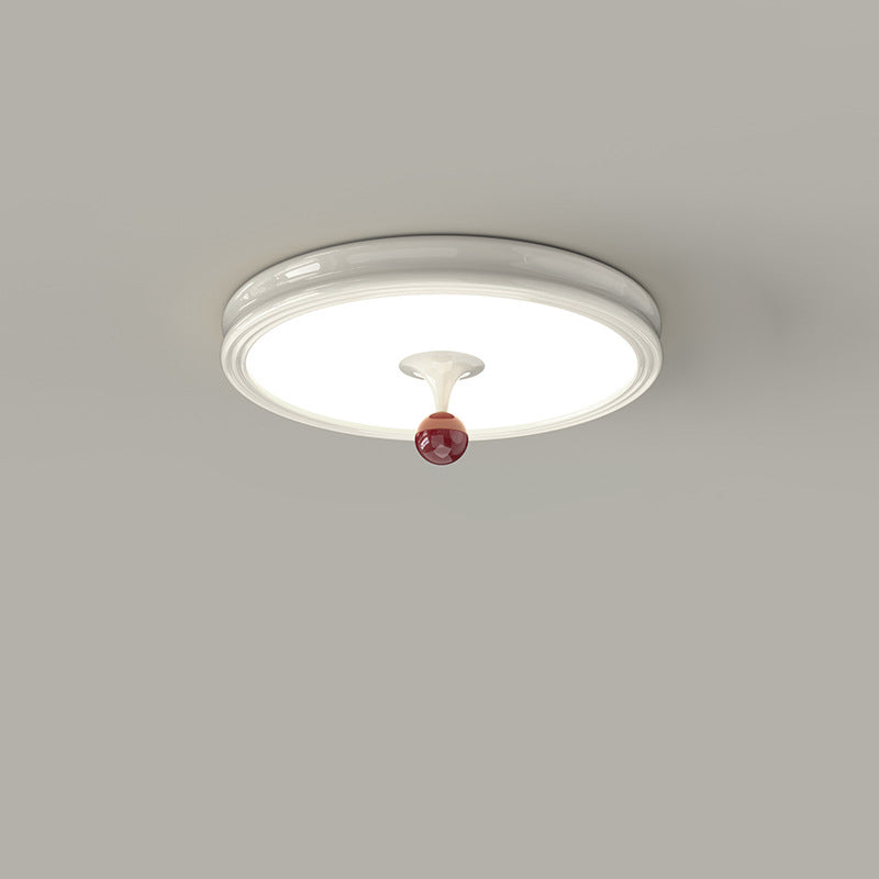 Moderne minimalistische runde Kuppel Eisen Acryl LED Unterputz Deckenleuchte für Wohnzimmer 