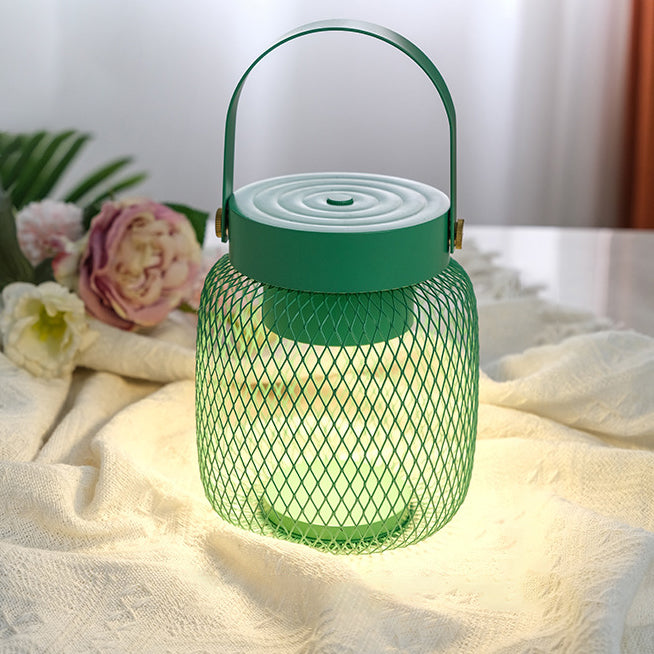 Zeitgenössische kreative Flasche Eisen Acryl LED Tischlampe für Wohnzimmer 