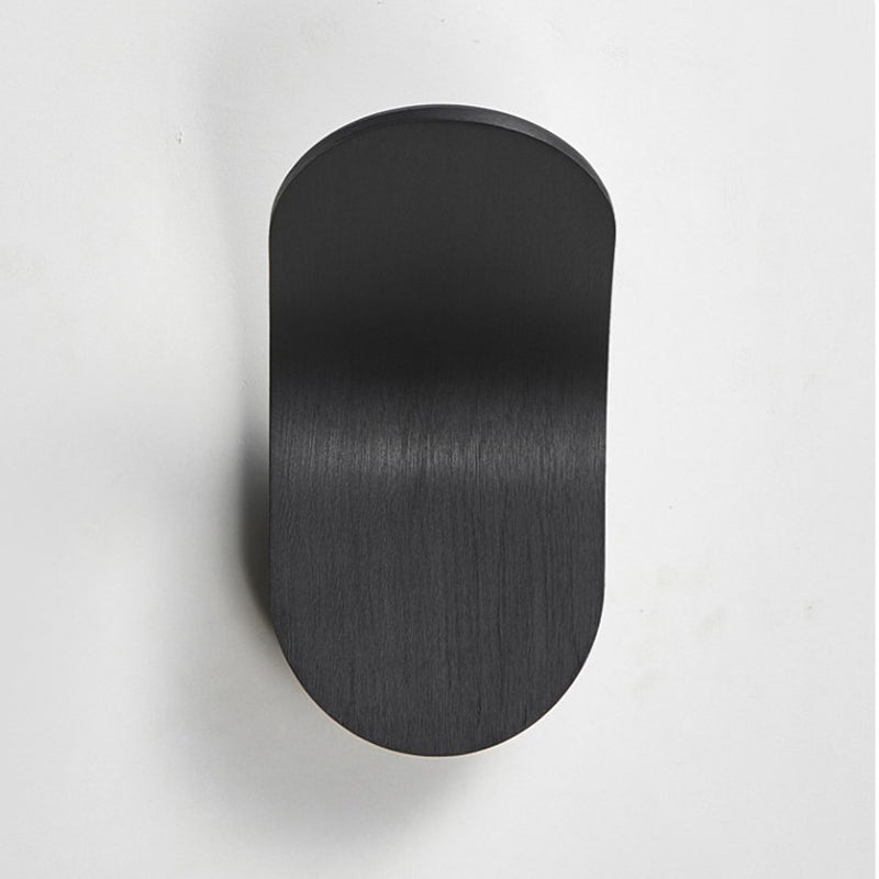Lámpara de pared LED de arco de aluminio escandinavo contemporáneo para pasillo 