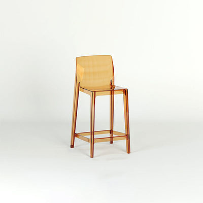 Taburete de barra cuadrado contemporáneo escandinavo con respaldo y reposapiés para cocina 