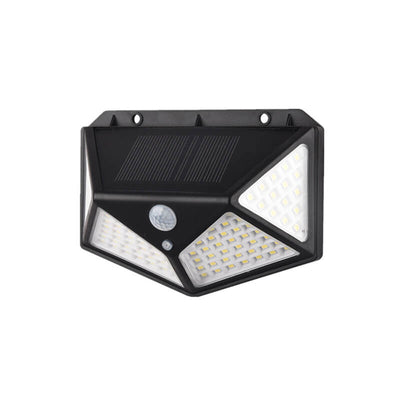 Applique murale extérieure à LED en forme de losange en plastique ABS à énergie solaire pour jardin 
