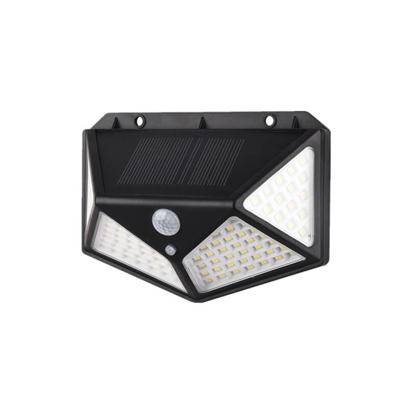 Applique murale extérieure à LED en forme de losange en plastique ABS à énergie solaire pour jardin 