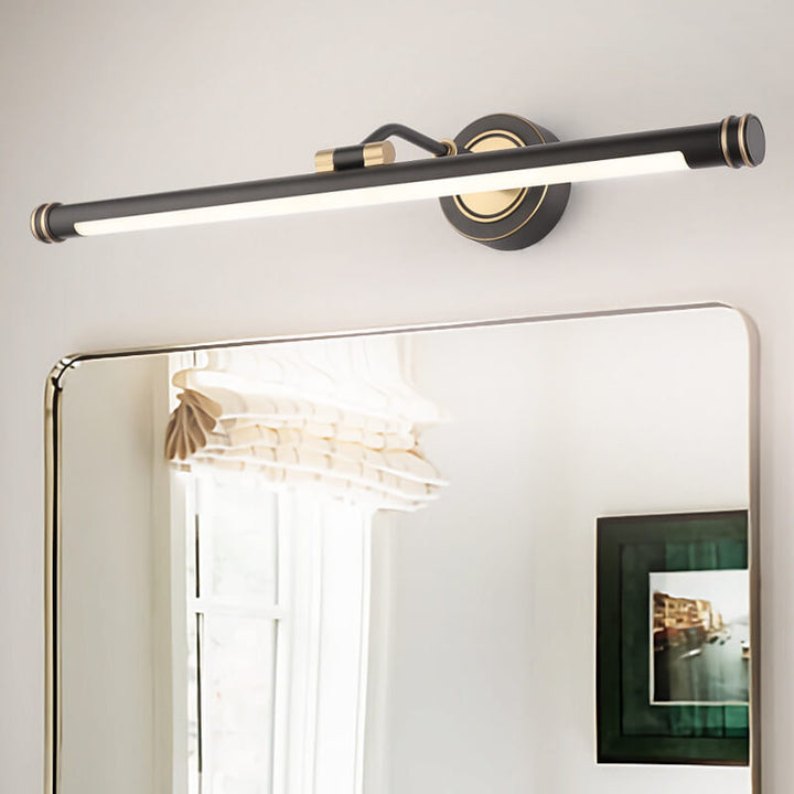 Modern Luxury Long Strip Full Copper Arcylic LED Vanity Light Wall Sconce Lamp