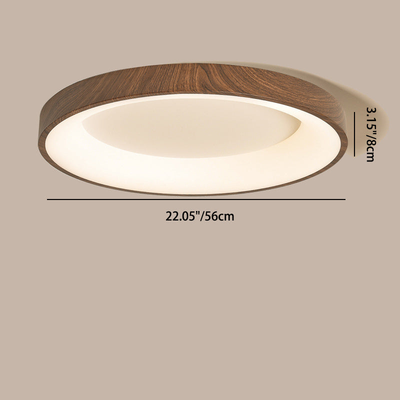 Luz de techo LED de montaje empotrado redonda cuadrada de hierro acrílico chino tradicional para dormitorio 