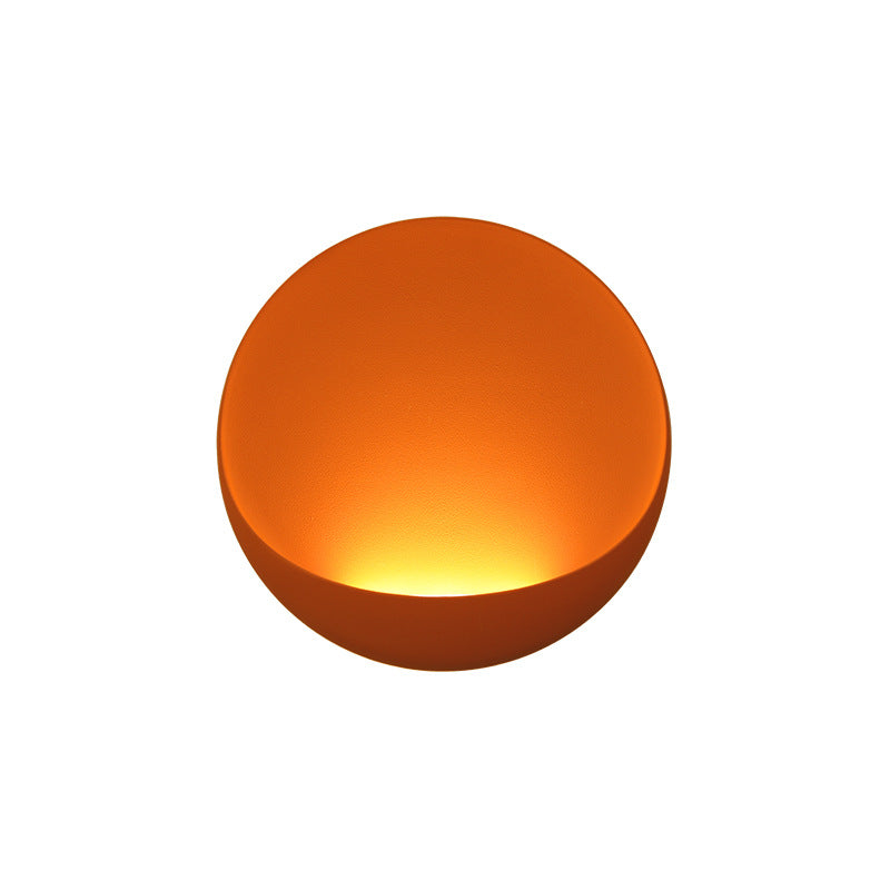 Modern Minimalist Round Aluminum LED Wall Sconce Lamp
