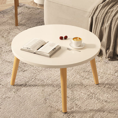 Moderner minimalistischer runder Beistelltisch aus Marmorfurnier mit 1 Ebene für das Wohnzimmer 