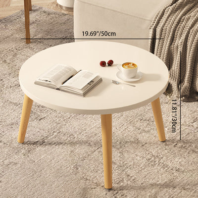 Moderner minimalistischer runder Beistelltisch aus Marmorfurnier mit 1 Ebene für das Wohnzimmer 