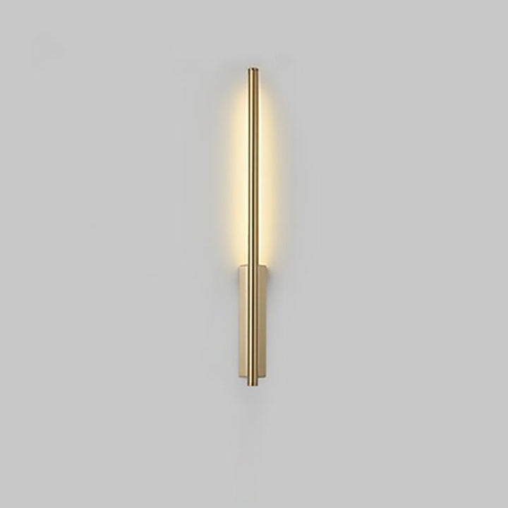 Moderne minimalistische Streifen Kupfer PC LED Wandleuchte Lampe für Wohnzimmer 