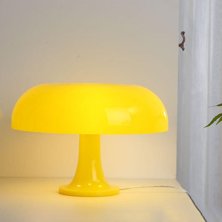 Moderner minimalistischer Pilz-Polyester-Carbonat-Tischlampe mit 4 Lichtern 