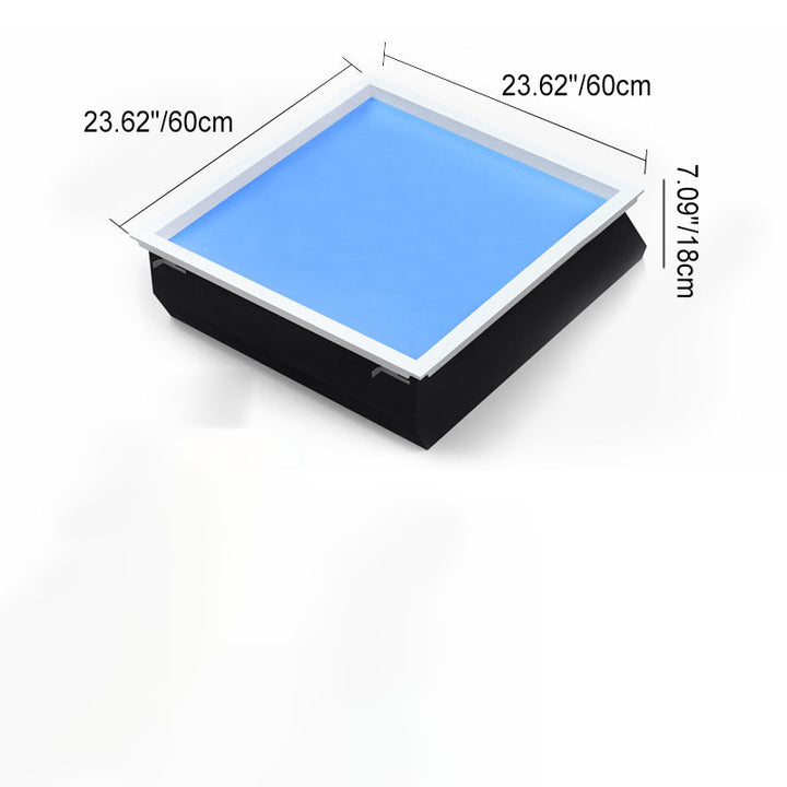 Plafonnier LED encastré bleu ciel moderne minimaliste intelligent en métal pour salon 