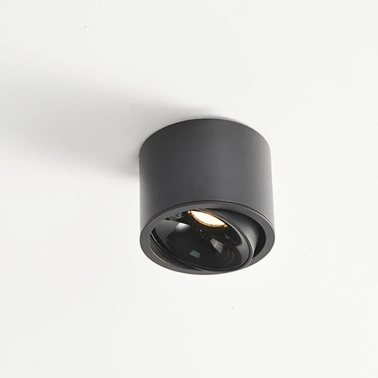 Moderner minimalistischer runder Strahler, verstellbare LED-Deckenleuchte 