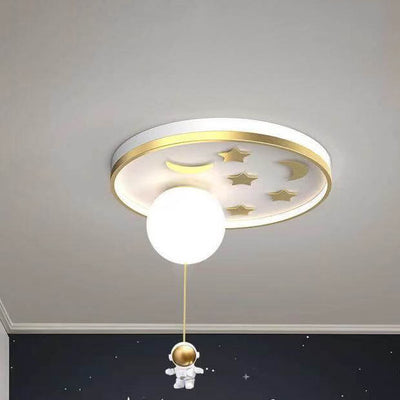 Modern Creative Simple Acrylic Cartoon Starry Sky LED Flush Mount Ceiling Light