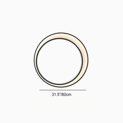 Modern Minimalist Crescent Circle Stainless Steel PC Waterproof LED Wall Sconce Lamp For Outdoor Patio