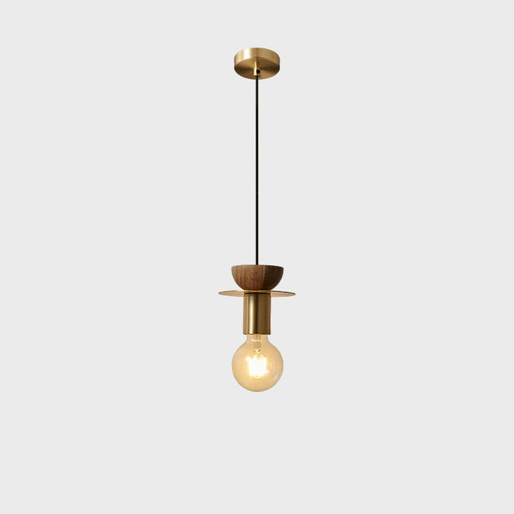 Moderne minimalistische halbrunde Begs Runde Kupfer 1-Licht Pendelleuchte für Wohnzimmer 