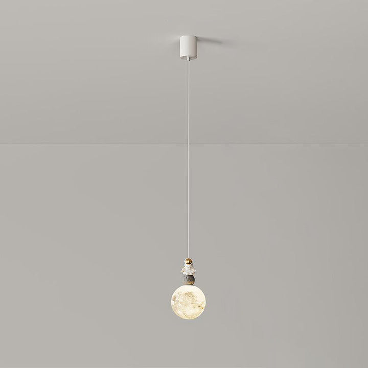 Lustre Pendentif LED en Résine de Fer Astronaute Minimaliste Moderne pour Chambre 
