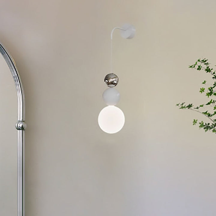 Moderne minimalistische Multi Orb Eisen Kunststoff 1-Licht Wandleuchte Lampe für Schlafzimmer 