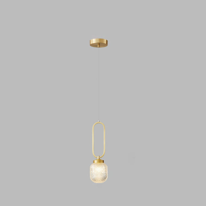 Lumière Nordique de Luxe Simple Boule de Verre Suspension à 1 Lumière 