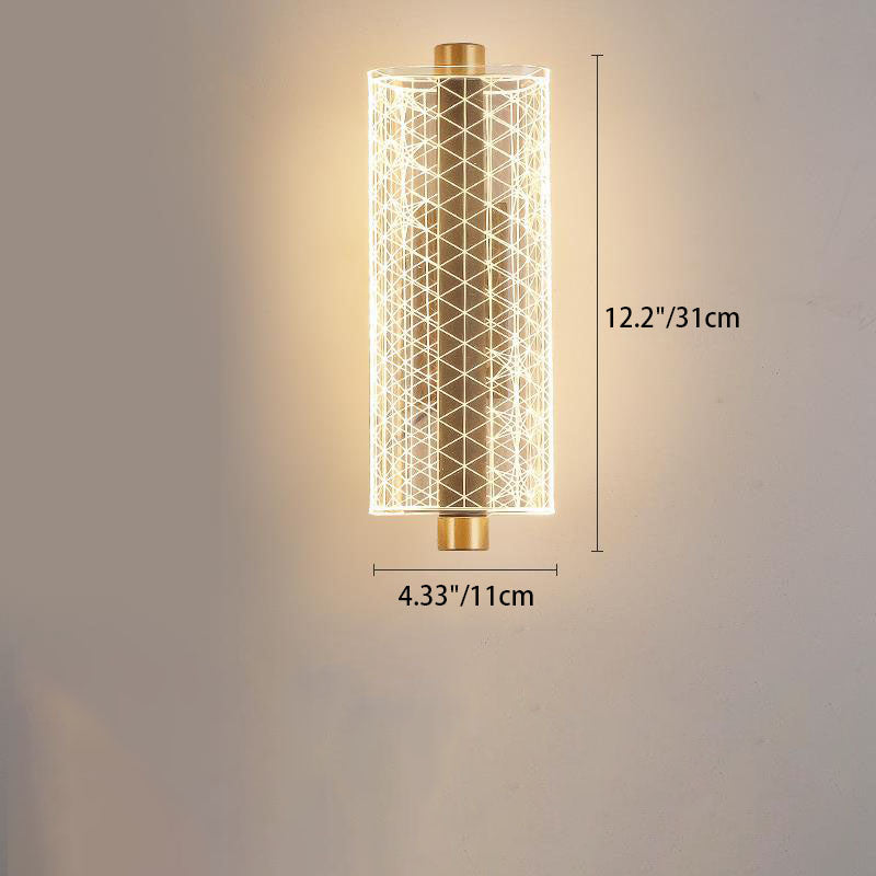 Applique murale LED en acrylique de style moderne mi-siècle pour chambre 