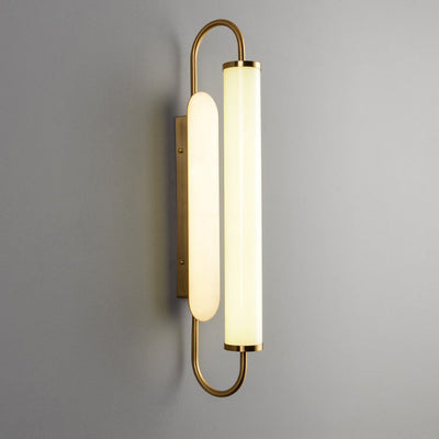 Applique murale LED contemporaine nordique en fer et acrylique en forme de cylindre pour salon 