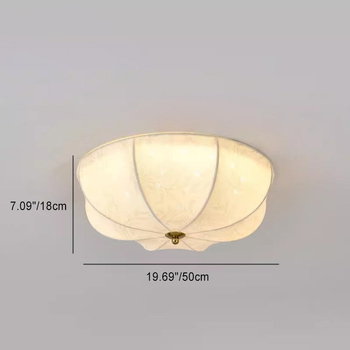 Traditionelle französische Eisengewebe-runde 3/4/5-Licht-Unterputz-Deckenleuchte für Schlafzimmer 