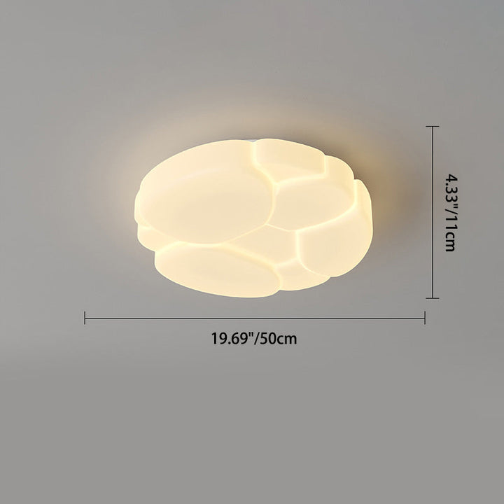 Moderne unbedeutende Deckenleuchte aus PE-Plätzchen-Wolken-Form-Eisen-LED für Schlafzimmer 