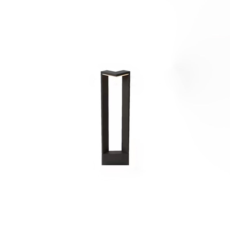 Luz de paisaje LED de aluminio acrílico rectangular impermeable minimalista moderna para exteriores para patio exterior 