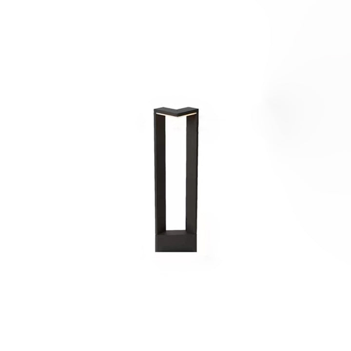 Luz de paisaje LED de aluminio acrílico rectangular impermeable minimalista moderna para exteriores para patio exterior 